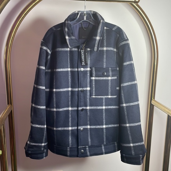 Blank NYC | Men's Irish Curse Wool Blend Coat - Picture 6 of 15